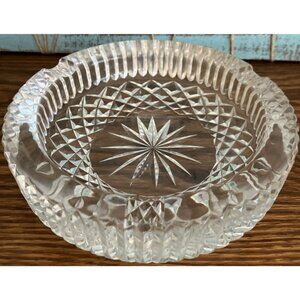 Vintage Waterford Crystal Round Cigarette Ashtray